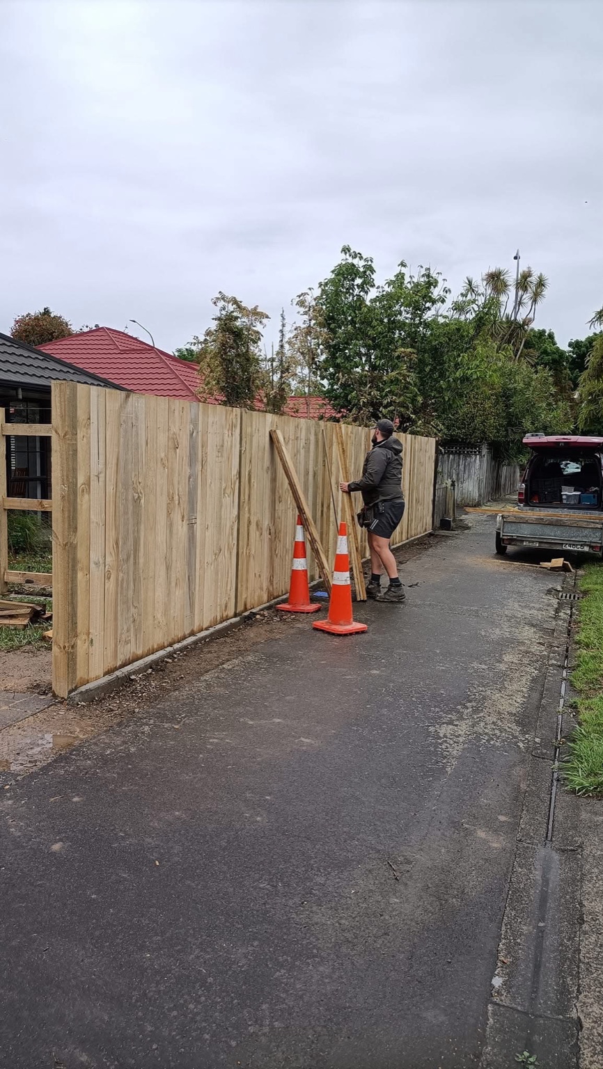 Construction work on site