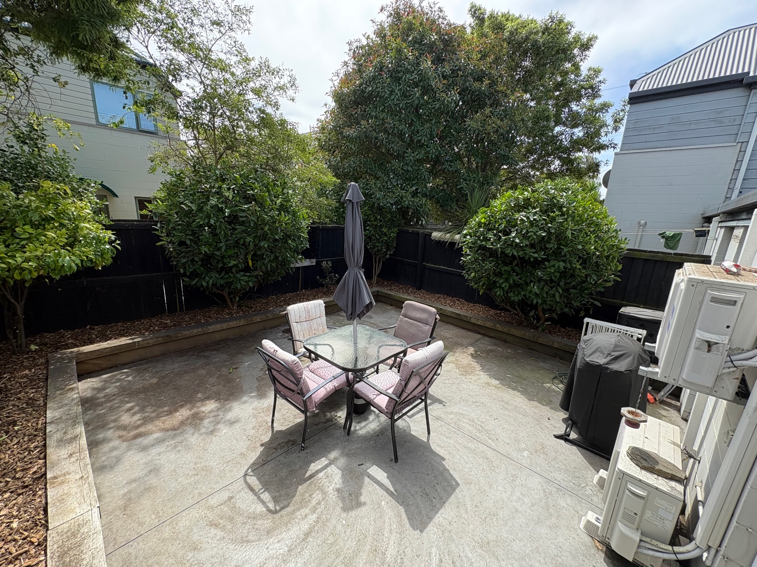 Courtyard clean-up and hedge trimming hero